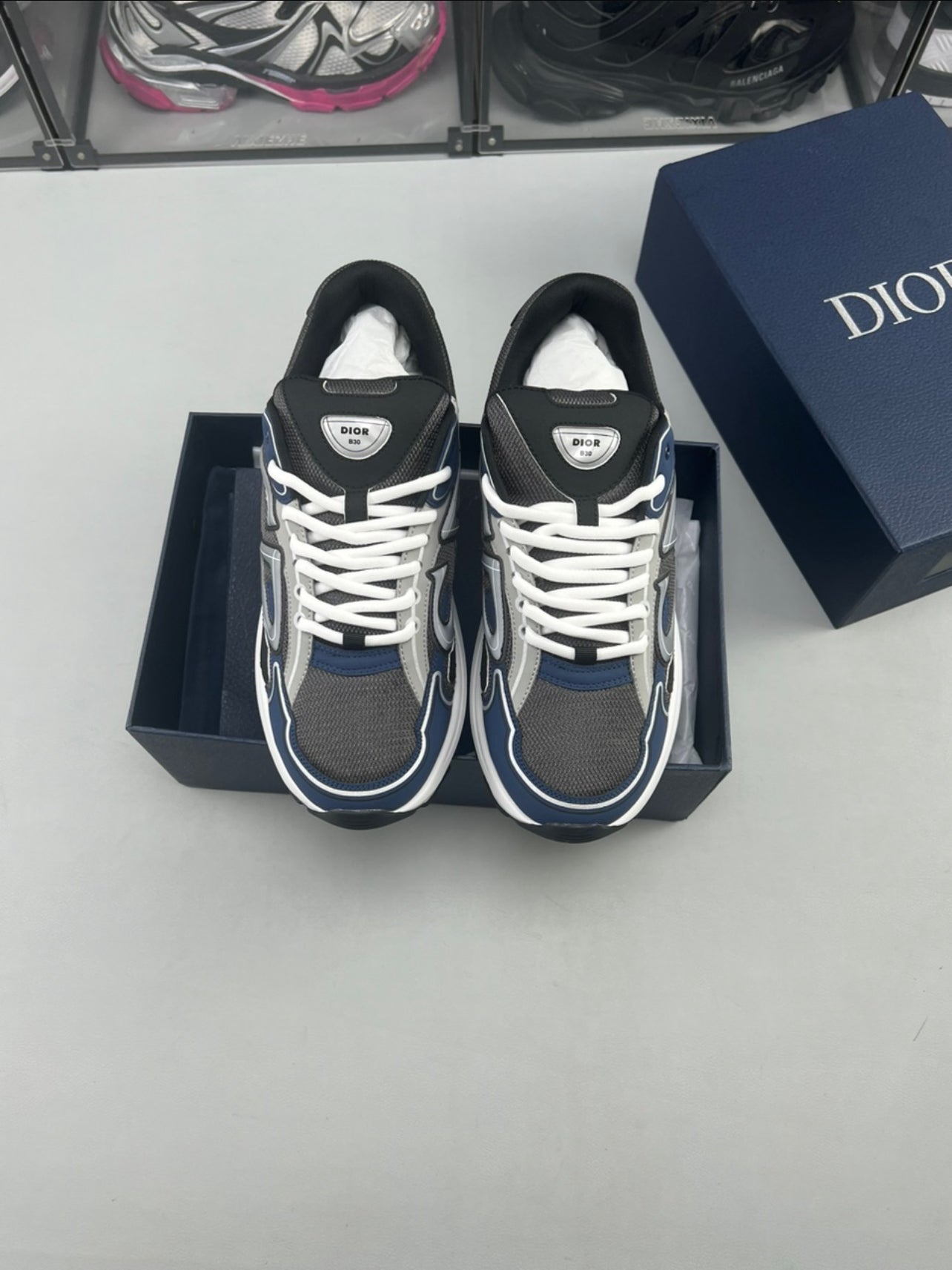 DIOR B30 SNEAKERS NAVY