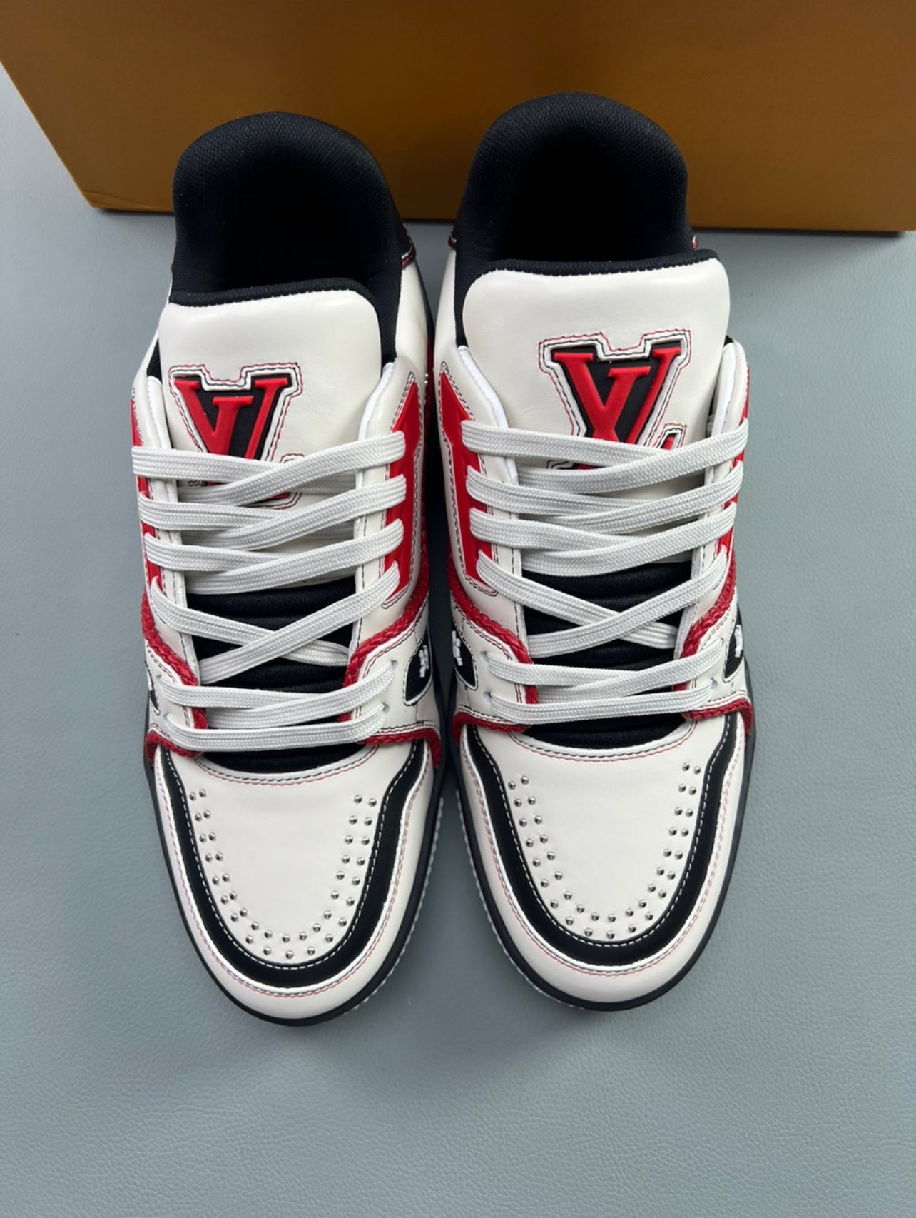 LV Trainers Luxury Red